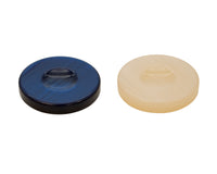 Deluxe Backgammon Stones Blue & Ivory 36mm