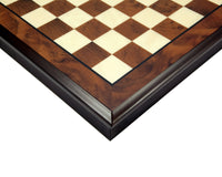 43cm Walnut and Maple Chess Cabinet with Removable Lid