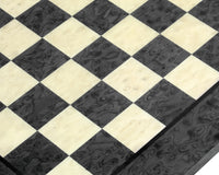43cm Dark Grey Erable and Elm Wood Luxury Chessboard