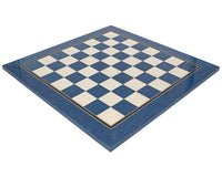 50cm Lacquered Blue Erable and Maple Deluxe Chessboard