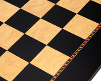 The Queen's Gambit Black Dyed Poplar and Ash Root Chessboard