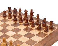 Deluxe Hardwood Folding Travel 25cm Magnetic Chess Set