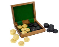 Sheesham and Boxwood Draughts Box