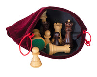 Red Drawstring Chess Piece Bag