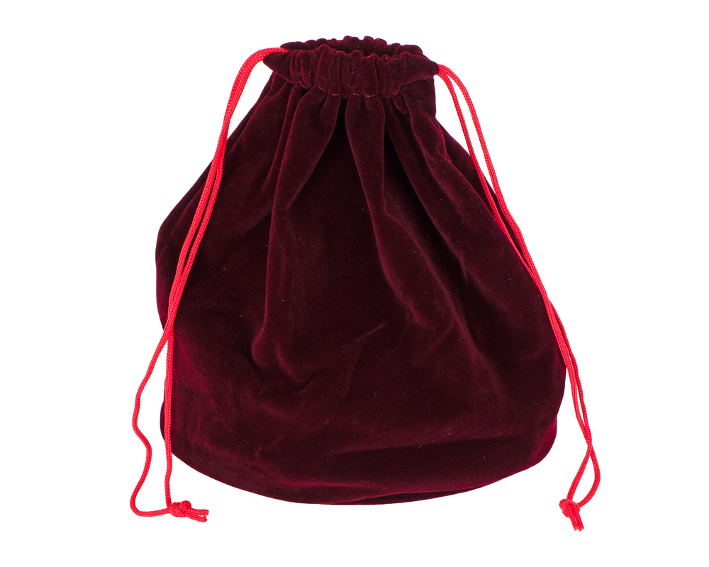 Red Drawstring Chess Piece Bag