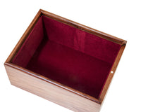 Wooden Chess Piece Case with Sliding Lid - Large