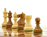 Fierce Knight Sheesham Staunton Chessmen - 7.6cm Including Dark Wood Case