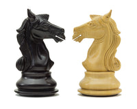 Columbus Series Ebony Chess Pieces - 10.2cm