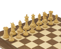 Columbus Series Ebony Chess Pieces - 10.2cm