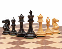The Rochester Ebony Chess Pieces - 10.2cm