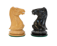 JJ Cooke Ebonised Chess Pieces - 8.9cm