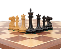 JJ Cooke Ebonised Chess Pieces - 8.9cm