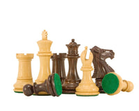 Windsor Wenge and Rosewood chess pieces on white background.