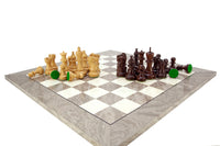 Atlantic Rosewood & Ash Burl Chess Set