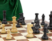 Conquest Series Black and Mahogany Chess Set