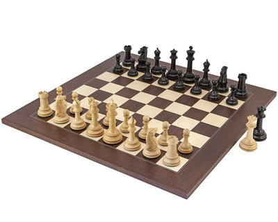 Parthenon Mongoy Rosewood and Ebony Chess Set