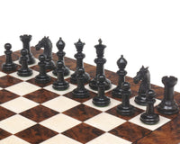 Classic Staunton Ebony & Dark Walnut Bath Series Grand Chess Set