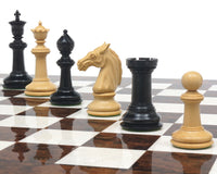Classic Staunton Ebony & Dark Walnut Bath Series Grand Chess Set