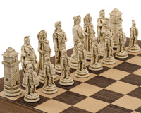 The Berkeley Chess Roman Russet and Walnut Chess Set
