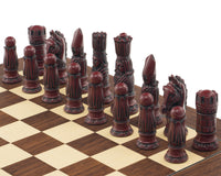 The Berkeley Chess Victorian Cardinal Palisander Chess Set