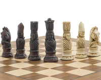 The Berkeley Chess Victorian Russet and Walnut Chess Set
