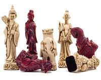 The Berkeley Chess Mandarin Black Cardinal Chess Set