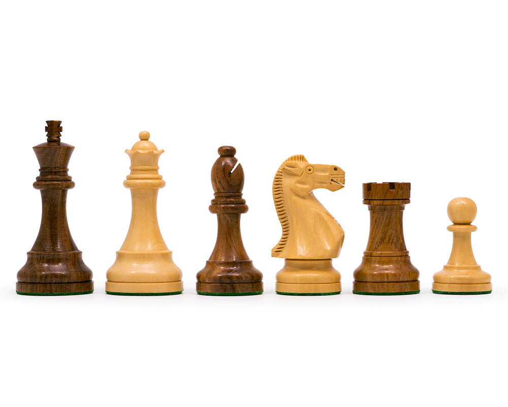 The Broadbase Club Staunton Teak Palisander Chess Set