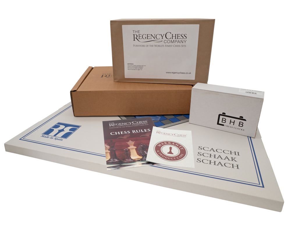 The Broadbase Club Staunton Teak Palisander Chess Set