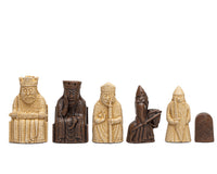 The Regency Isle of Lewis and Mahogany Mid-Sized Chess Set