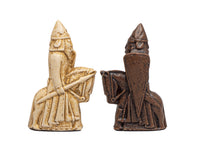 The Regency Isle of Lewis and Mahogany Mid-Sized Chess Set