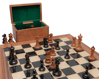 The 1849 Reproduction Staunton Ebony, Antiqued and Palisander Luxury Chess Set