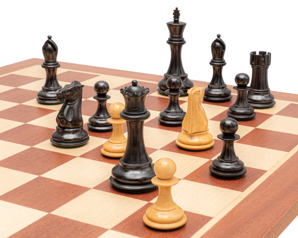 The Abingdon Black and Mahogany Chess Set