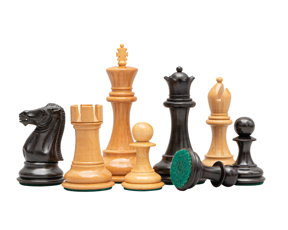 The Abingdon Black and Mahogany Chess Set