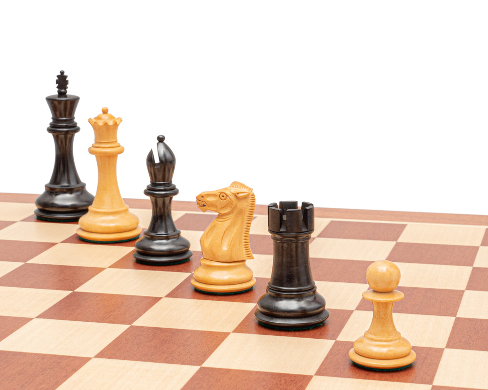The Abingdon Black and Mahogany Chess Set