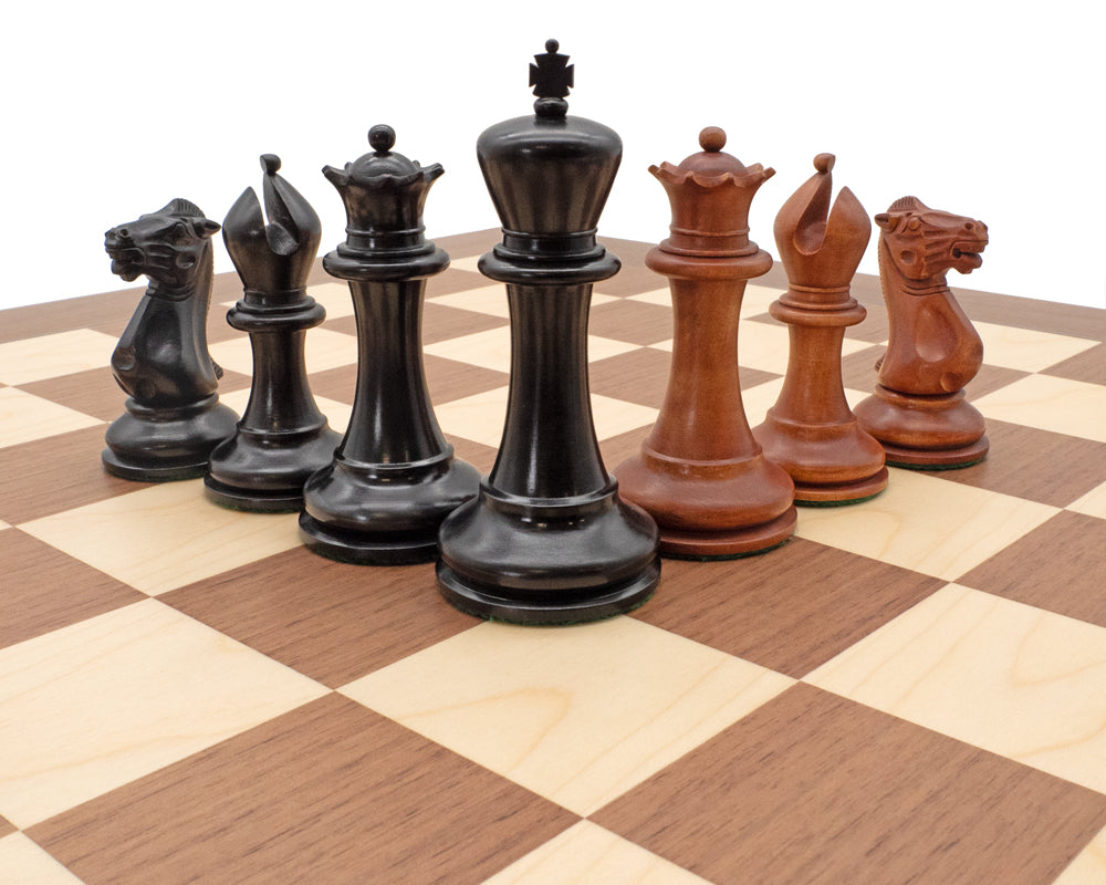 The 1849 Reproduction Ebony and Walnut Luxury Chess Set