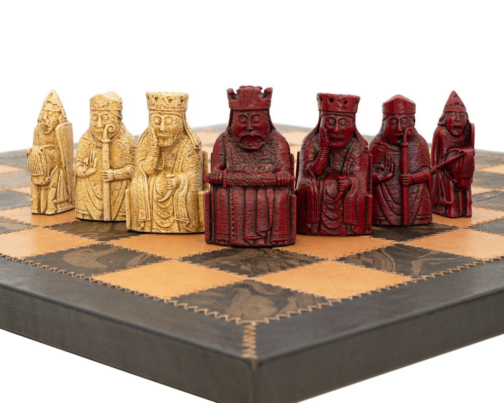 The Isle of Lewis Mid-Size Cardinal Chess Set - Wizard's Edition